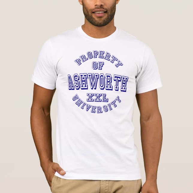 Camiseta Propiedad de la universidad de Ashworth (Anverso)