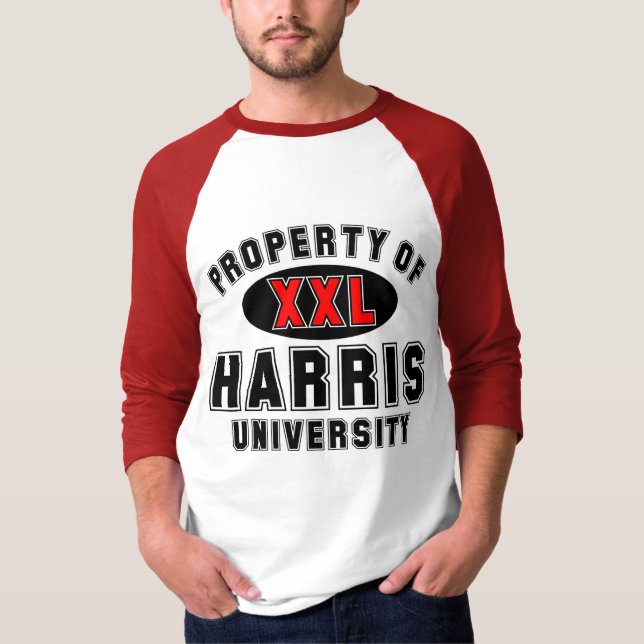 Camiseta Propiedad de la universidad de Harris (Anverso)