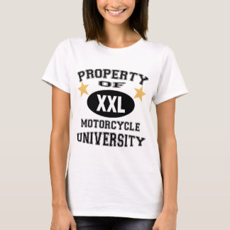 Camiseta Propiedad de la universidad de la motocicleta