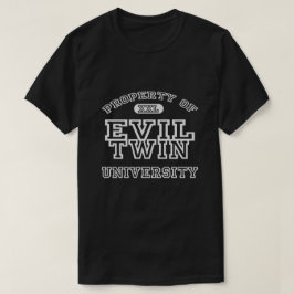 Camiseta Propiedad De La Universidad Twin Del Mal
