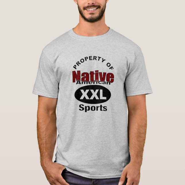 Camiseta Propiedad de los deportes del nativo americano (Anverso)