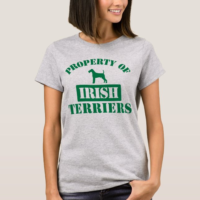 Camiseta Propiedad de los terrieres irlandeses, mujeres (Anverso)