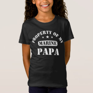 Camiseta Propiedad de mi papá marina