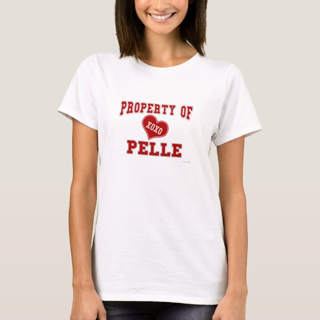 Camiseta Propiedad de Pelle (rojo) (Anverso)