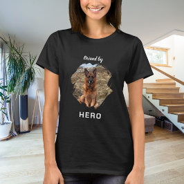Camiseta Propiedad de perro foto diversión negro