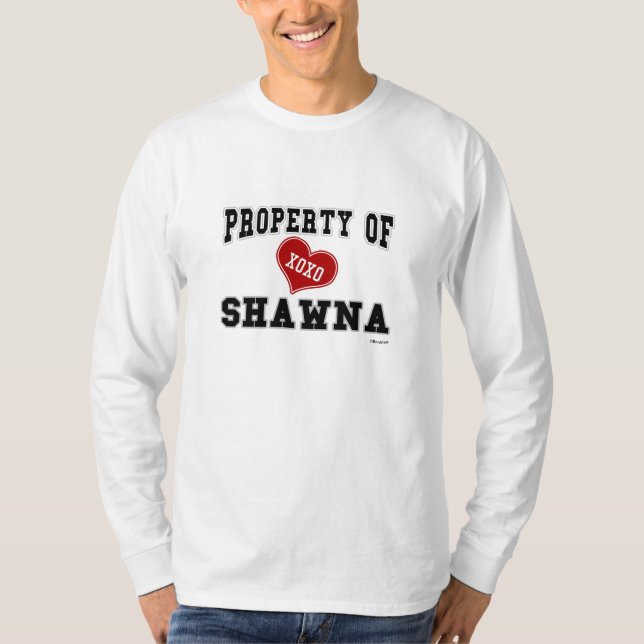 Camiseta Propiedad de Shawna (Anverso)
