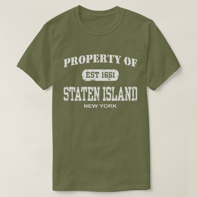 Camiseta Propiedad de Staten Island New York (Diseño del anverso)