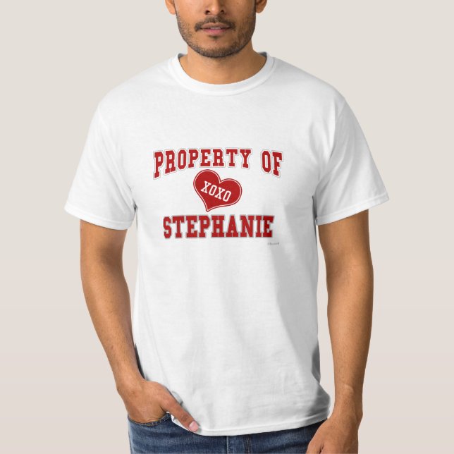 Camiseta Propiedad de Stephanie (Anverso)
