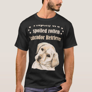 Camiseta Propiedad De Un Asqueroso Labrador Labrador. F