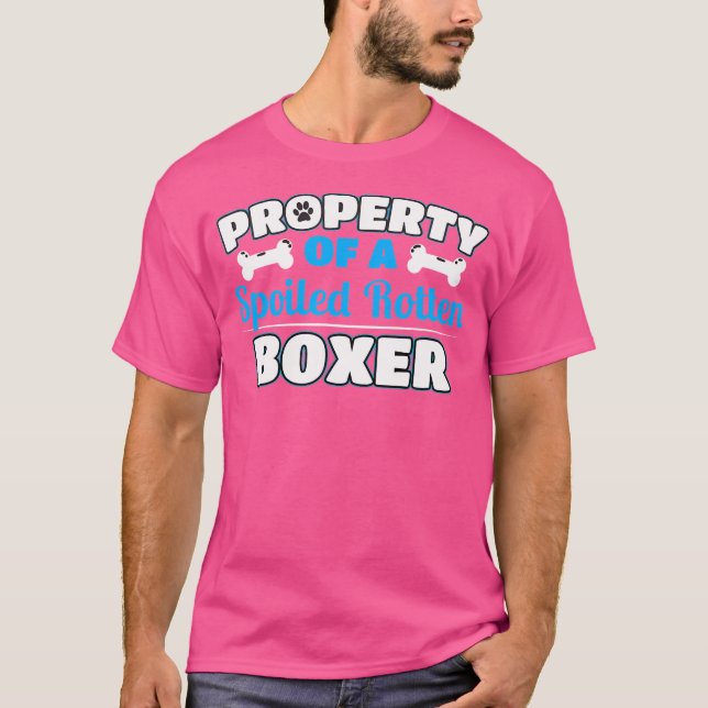 Camiseta Propiedad De Un Boxeador Estúpido Pervertido (Anverso)