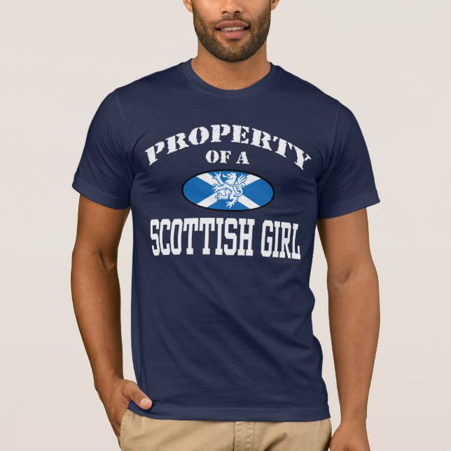 Camiseta Propiedad de un Chica escocés (Anverso)