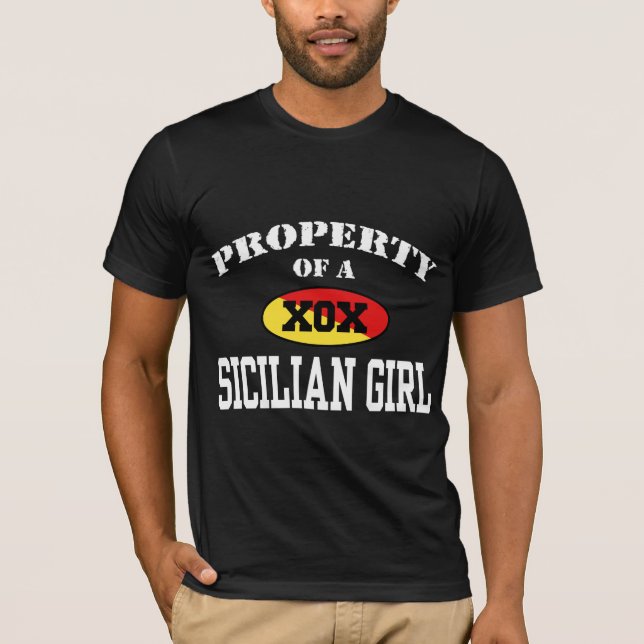 Camiseta Propiedad de un Chica siciliano (Anverso)