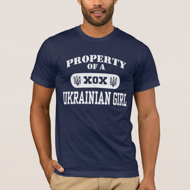 Camiseta Propiedad de un Chica ucraniano (Anverso)