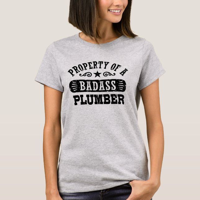 Camiseta Propiedad de un fontanero (Anverso)