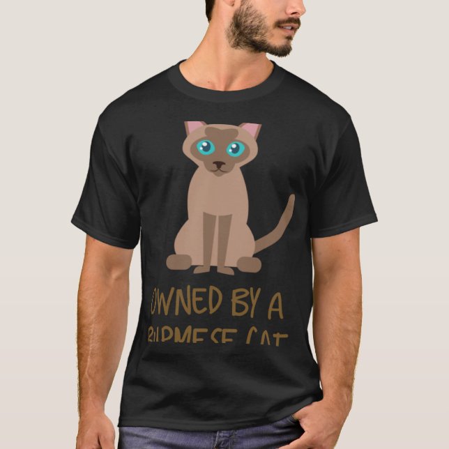 Camiseta Propiedad de un gato birmano (Anverso)