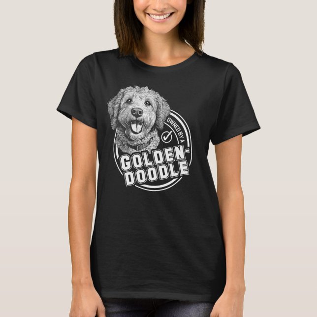 Camiseta Propiedad de un Goldendoodle (Anverso)