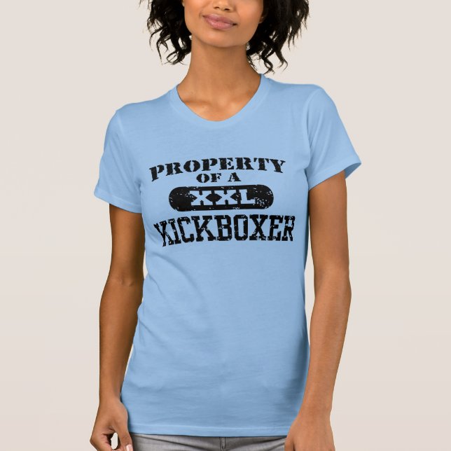 Camiseta Propiedad de un Kickboxer (Anverso)