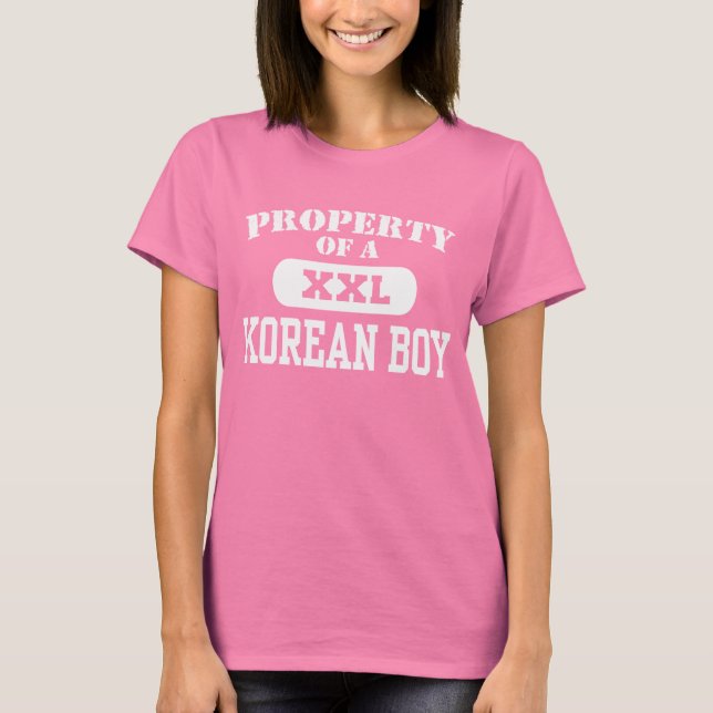 Camiseta Propiedad de un niño coreano (Anverso)