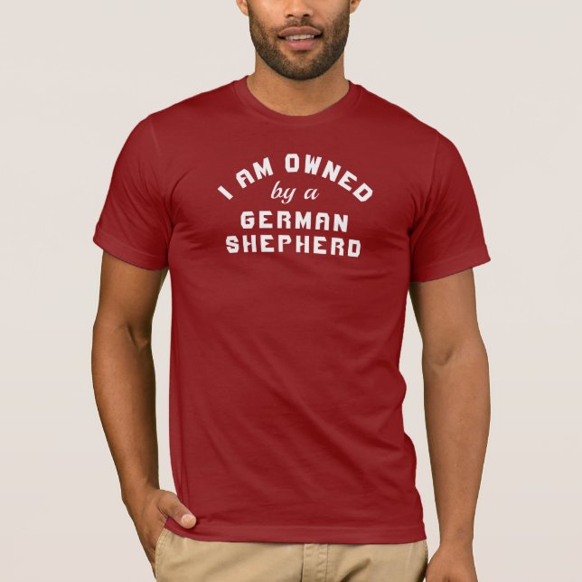 Camiseta Propiedad de un Pastor Alemán (Anverso)