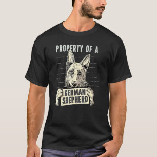 Camiseta Propiedad de un pastor alemán para dueños de perro