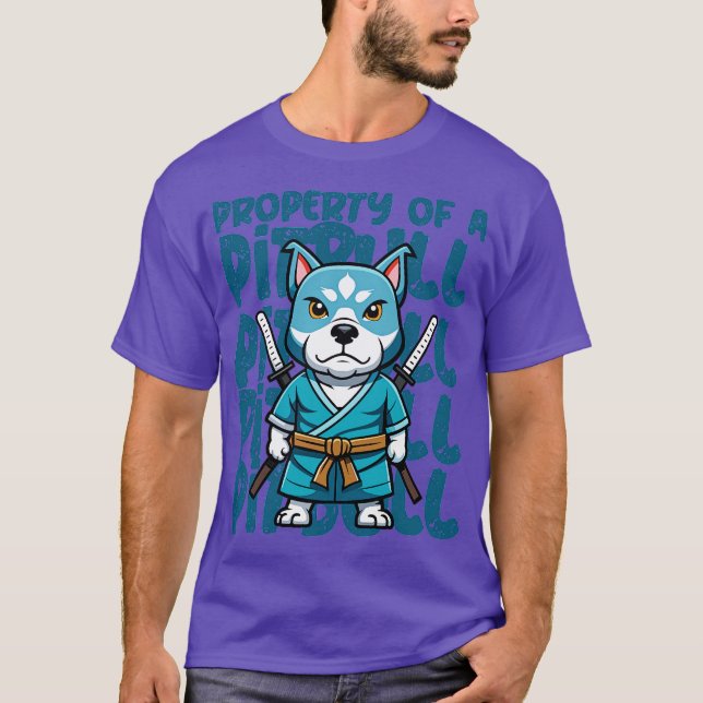Camiseta Propiedad De Un Pitbull (Anverso)