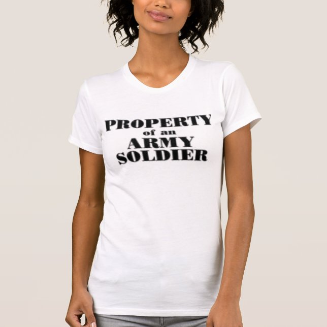 Camiseta Propiedad de un soldado del ejército (Anverso)
