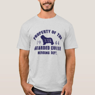 Camiseta Propiedad del collie barbudo que reúne el