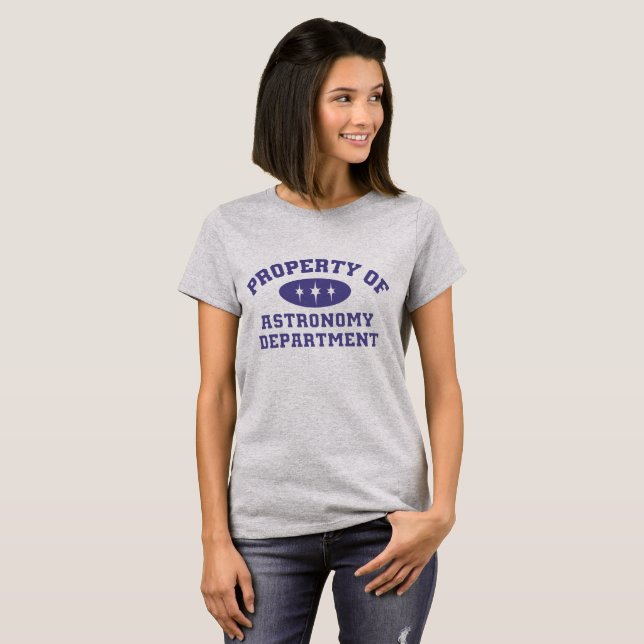 Camiseta Propiedad Del Departamento De Astronomía (Anverso completo)
