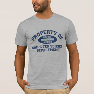 Camiseta Propiedad del departamento de informática (azul)
