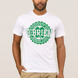 Camiseta Propiedad del equipo de consumición irlandés de
