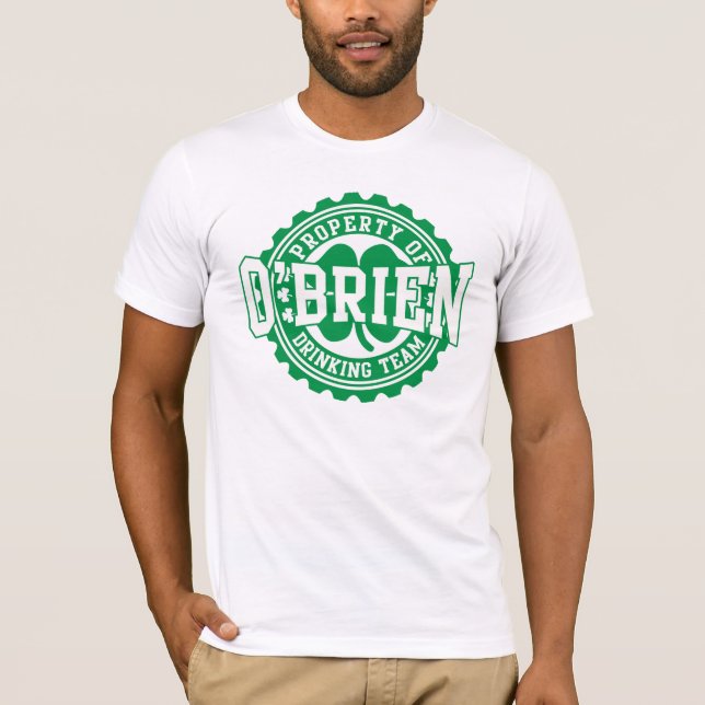 Camiseta Propiedad del equipo de consumición irlandés de (Anverso)