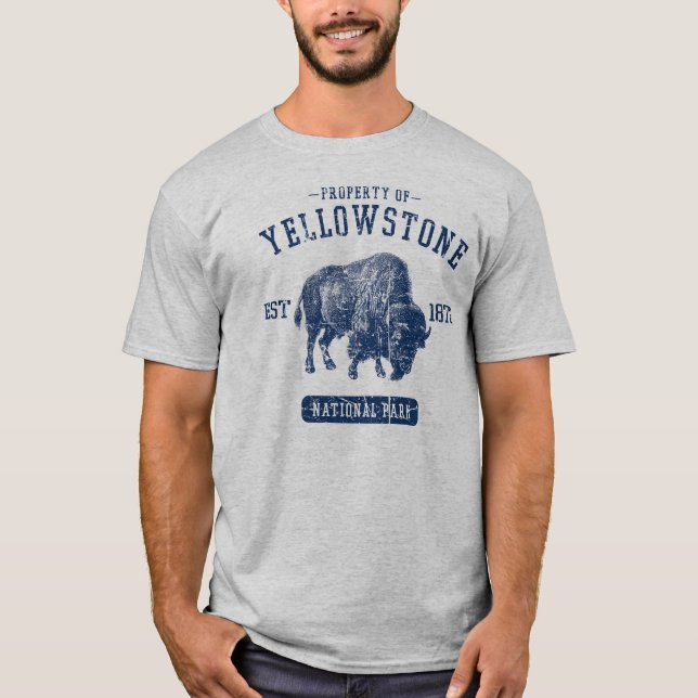 Camiseta Propiedad del parque nacional de Yellowstone (Anverso)