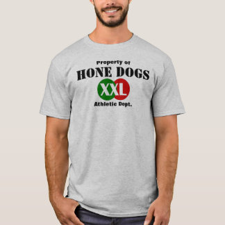 Camiseta Propiedad del perro de la piedra de afilar de la