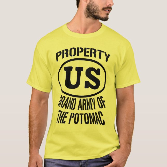 Camiseta Propiedad Gran Ejército Potomac (Anverso)
