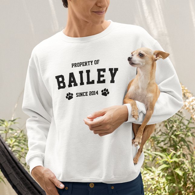 Camiseta Propiedad Propietaria Del Mascota De Paws Negros D (Subido por el creador)