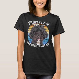 Camiseta Propiedad Retro De Perro De Agua Portugués De