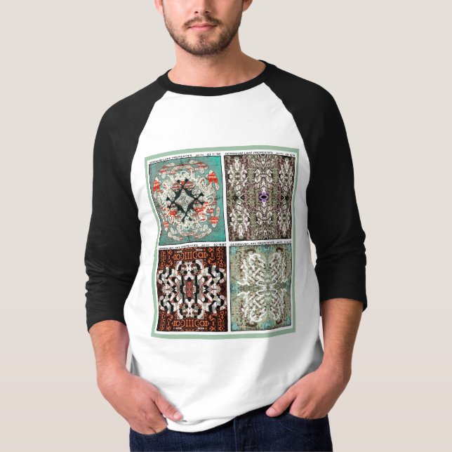 Camiseta Propiedades del lago Geranium Asemic (Anverso)