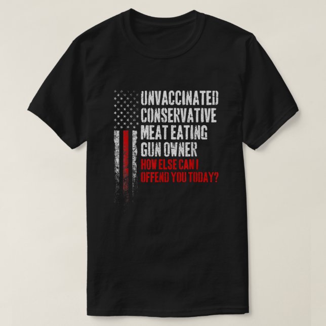 Camiseta Propietario conservador no vacunado de armas de ca (Diseño del anverso)
