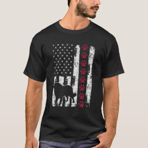 Camiseta Propietario de Chow Bandera Patriótica Estadounide