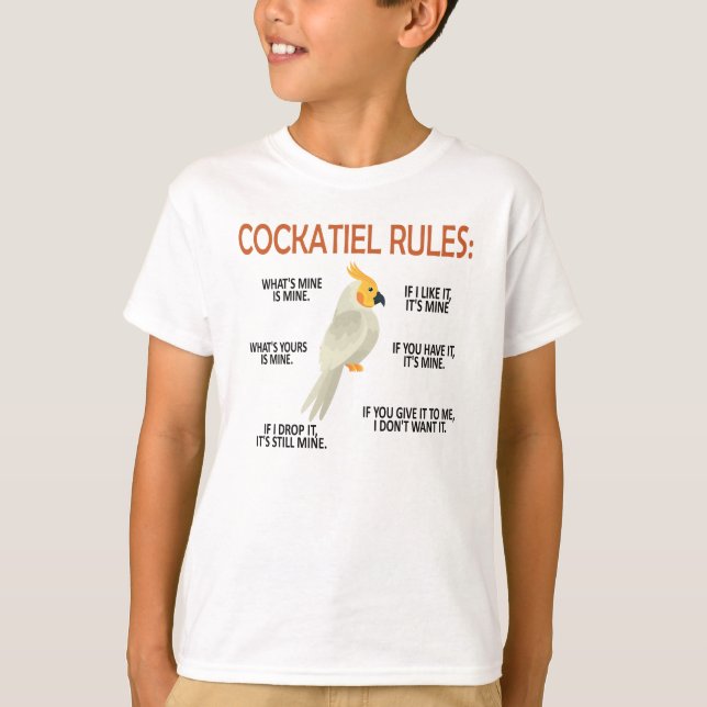 Camiseta Propietario de Cockatiel Regalos de pájaro Cockati (Anverso)
