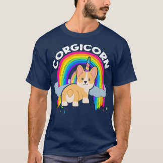 Camiseta Propietario de Cute Corgicornunicorn Rainbowcorgi-