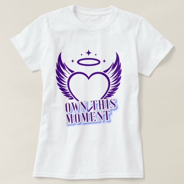 Camiseta Propietario de este momento | fozos | frase (Diseño del anverso)