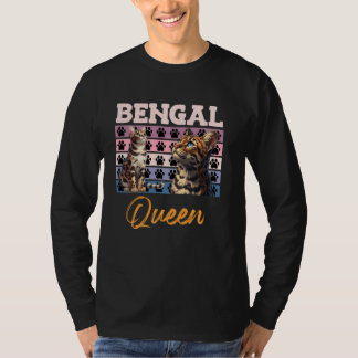 Camiseta Propietario de gato bengalí BENGAL QUEEN Bengala C