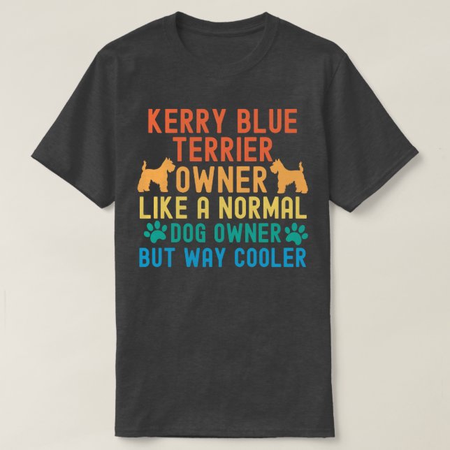 Camiseta Propietario de Kerry Blue Terrier (Diseño del anverso)