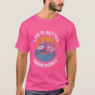 Camiseta Propietario de la lancha de casa Lake Life Anchor