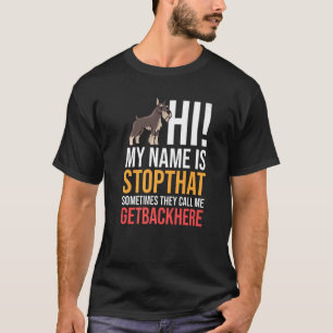Camiseta Propietario de los Cachorros Schnauzer Dog