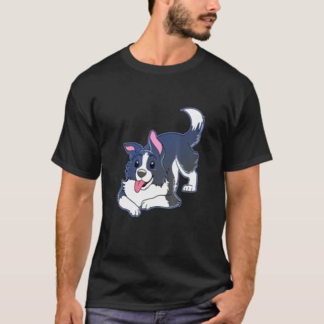 Camiseta Propietario de Perro Collie de borde (Anverso)