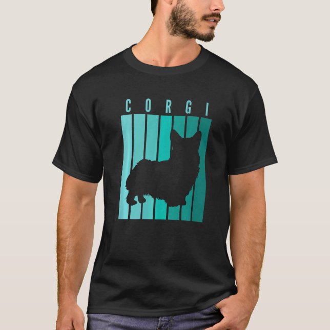 Camiseta Propietario de perro de Corgi Perro de Retro Corgi (Anverso)