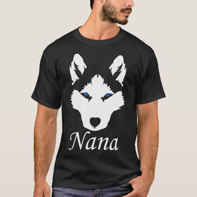 Camiseta Propietario de perro lindo Siberian Husky Nana (Anverso)