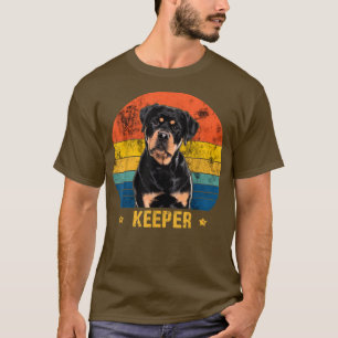 Camiseta Propietario de perros retro de Rottweiler Keeper